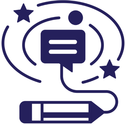 Illustration of a pencil drawing shapes